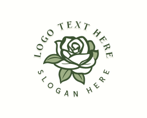 Floral Garden Rose logo