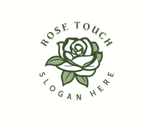 Floral Garden Rose logo