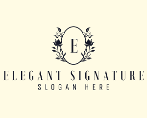 Floral Skincare Boutique logo design