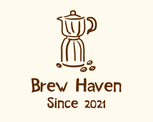 Brewed Coffee Bean logo