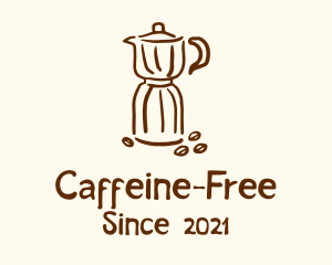 Brewed Coffee Bean logo design