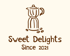 Brewed Coffee Bean logo