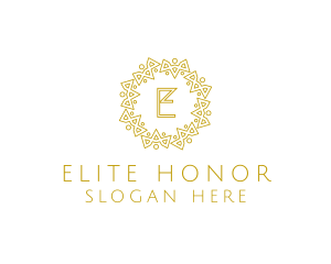 Geometric Royal Hotel logo design