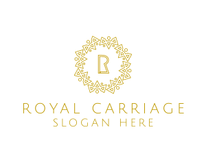 Geometric Royal Hotel logo design