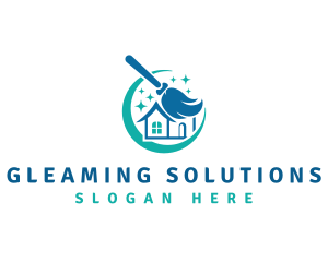 Cleaning Broom Maintenance logo design