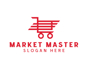 Trolley Shopping Cart logo design