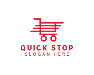 Trolley Shopping Cart logo design