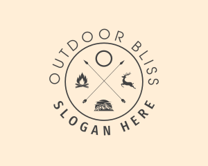 Camping Wilderness Hipster  logo design