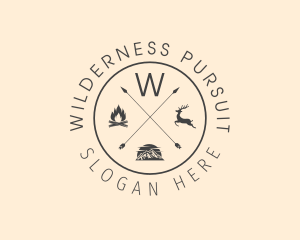 Camping Wilderness Hipster  logo design