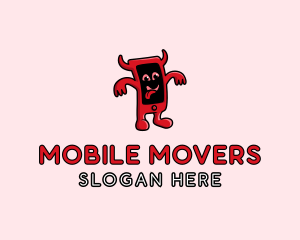 Scary Devil Phone logo design