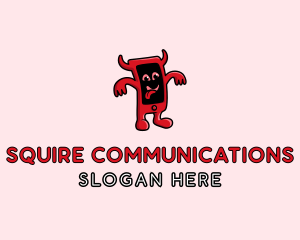 Scary Devil Phone logo design