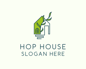 Plant Eco House  logo design