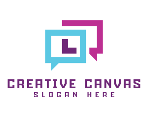 Creative Marketing Chatbot logo design