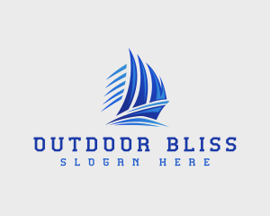 Sailboat Yacht Cruise logo design