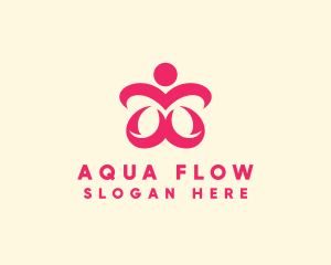 Floral Spa Wellness logo design