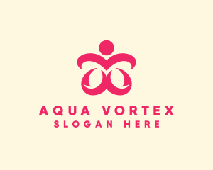 Floral Spa Wellness logo design