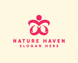 Floral Spa Wellness logo design