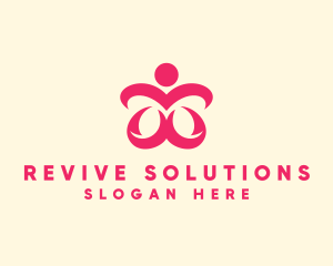 Floral Spa Wellness logo design