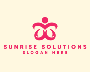 Floral Spa Wellness logo design