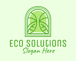 Garden Leaf Window logo design