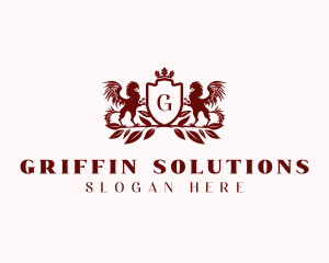 Regal Griffin Crest  logo design