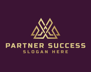 Geometric Abstract Letter M logo
