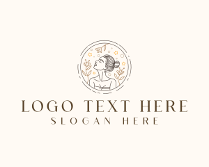 Woman Beauty Floral logo