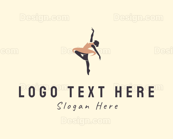 Woman Ballerina Dancer Logo