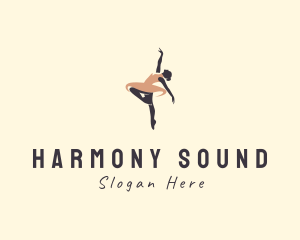 Woman Ballerina Dancer Logo