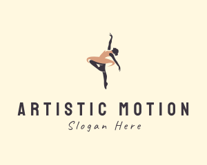 Woman Ballerina Dancer logo