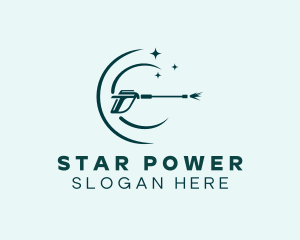 Sparkle Clean Pressure Washer logo design