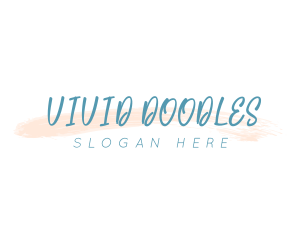 Watercolor Script Wordmark logo design