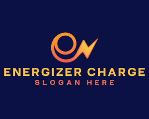 Electricity Voltage Letter E logo design