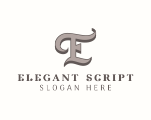 Luxury Script Marketing logo design