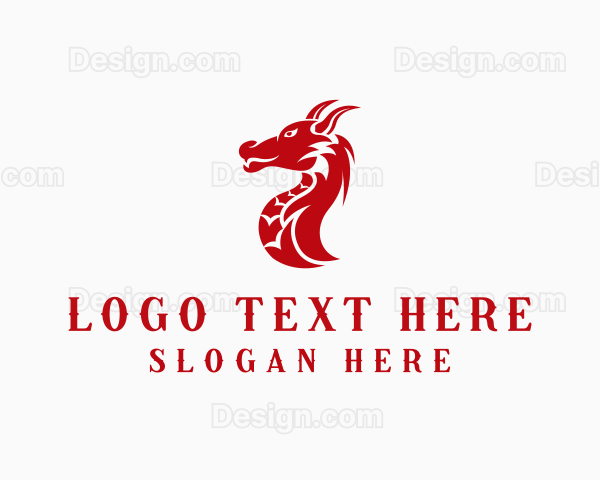 Gaming Dragon Creature Logo