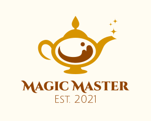 Magical Coffee Lamp logo design