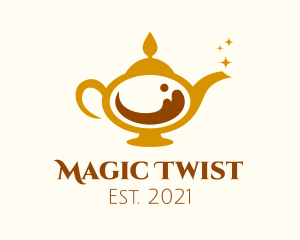 Magical Coffee Lamp logo design