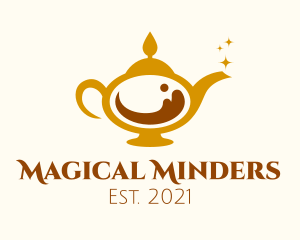 Magical Coffee Lamp logo design