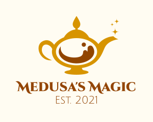 Magical Coffee Lamp logo design