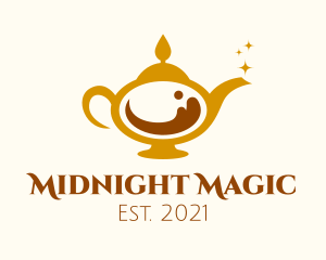 Magical Coffee Lamp logo design