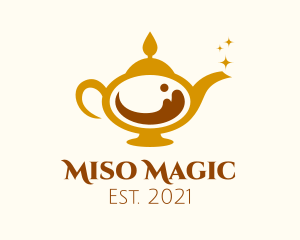 Magical Coffee Lamp logo design