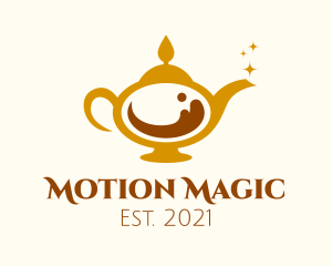 Magical Coffee Lamp logo design