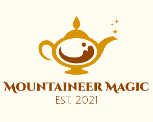 Magical Coffee Lamp logo design