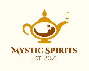 Magical Coffee Lamp logo design