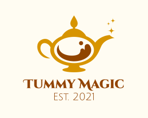 Magical Coffee Lamp logo design