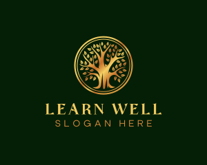 Luxury Wellness Tree logo design