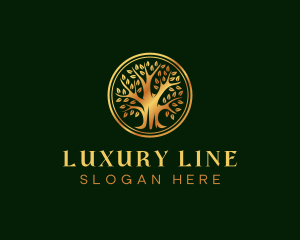 Luxury Wellness Tree logo design