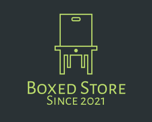 Minimalist Box Drawer Chair logo design