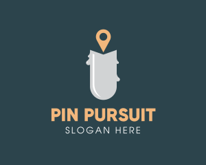Candle Location Pin logo