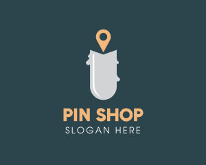 Candle Location Pin logo